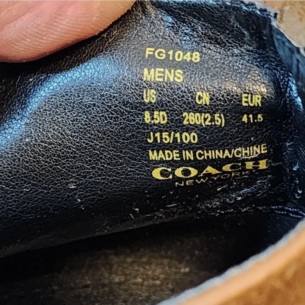 Men's Coach Lexington Chukka boots, size 8.5